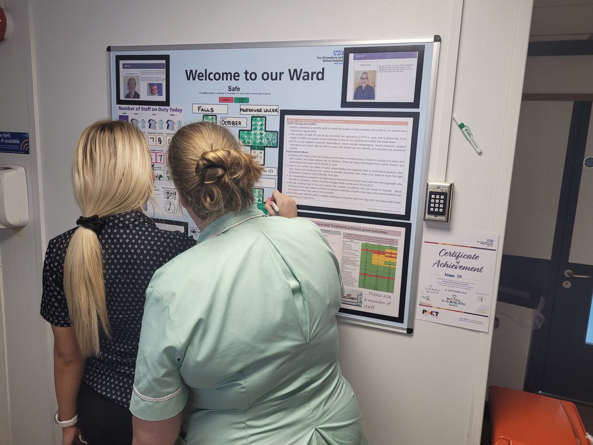 New Quality Boards on all our inpatient wards, great to see teams keeping them up to date <a href="/ClareWalsgrove/">Clare Walsgrove</a> <a href="/Lisawal26886784/">Lisa walker</a> <a href="/flavell_hayley/">Hayley Flavell</a> <a href="/sathNHS/">SaTH</a> <a href="/HelenWi29191146/">Helen Williams</a>