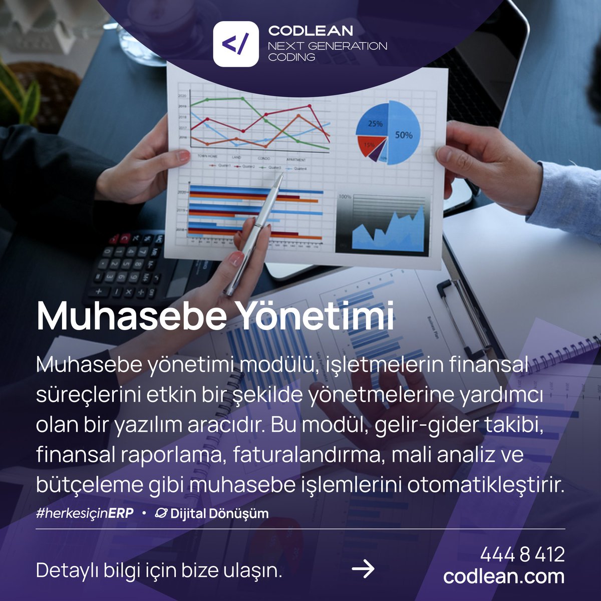 Muhasebe yönetimi modülü, işletmelerin finansal süreçlerini etkin bir şekilde yönetmelerine yardımcı olan bir yazılım aracıdır.

İlgili Modül: Muhasebe Yönetimi
https:codlean.com/tr/codlean-erp…

#muhasebeyazılımı #yazılımçözümleri #muhasebeotomasyonu
