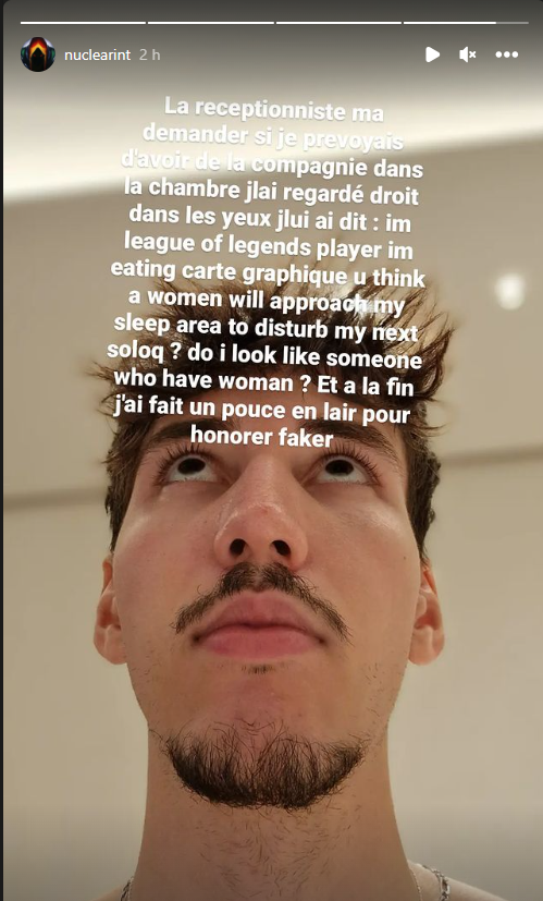 PerezNicolasLol's tweet photo. Les storys de Nuc c'est vrmt le divertissement https://t.co/lGsDza5hjh