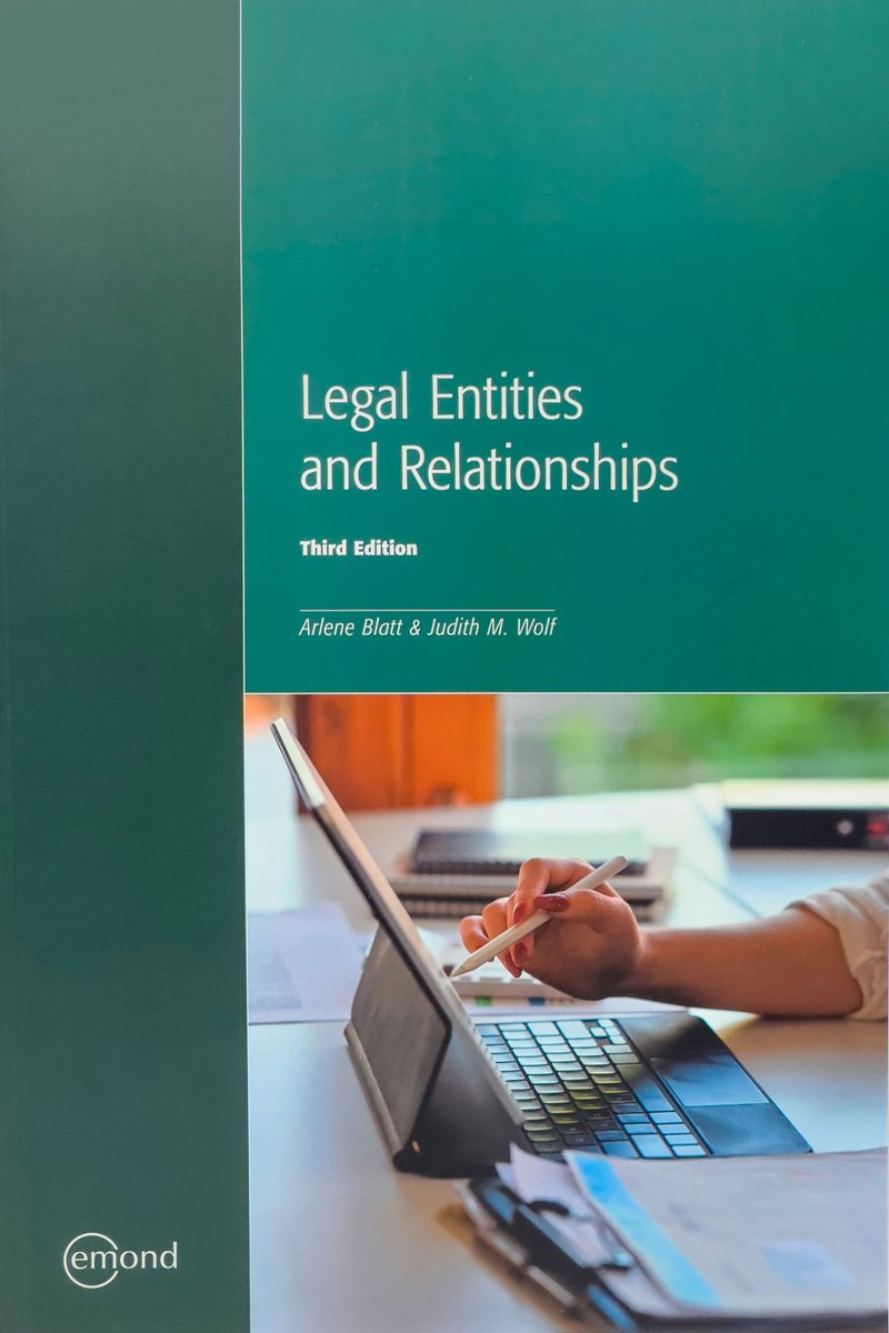 WilsonLafleur09's tweet photo. Legal Entities and Relationships, 3rd Edition
Auteur(s) : Blatt, Arlene; Wolf, Judith M.
Éditeur : Emond Publishing
Année : 2023
Nombre de pages : 180
ISBN : 9781774624913
https://t.co/wwtJuJnrYI
#wilsonlafleur #librairiewilsonlafleur #legalentities #relationships https://t.co/9lOWx1opZC