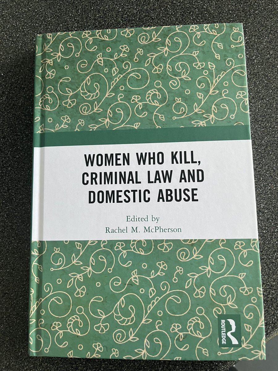 Excited to open todays post at the office and see this inside. Really enjoyed being involved in this edited collection and amazing job by Rachel @UofGLaw pulling everything together so effortlessly