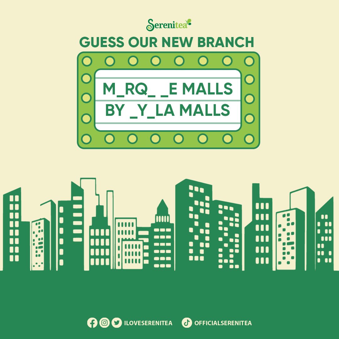 Here’s a little treat 🍬 for you Serenitea lovers ahead of Halloween: our Marquee Malls branch will be opening soon, so it’s even easier for you to have your moments of Serenitea 💚