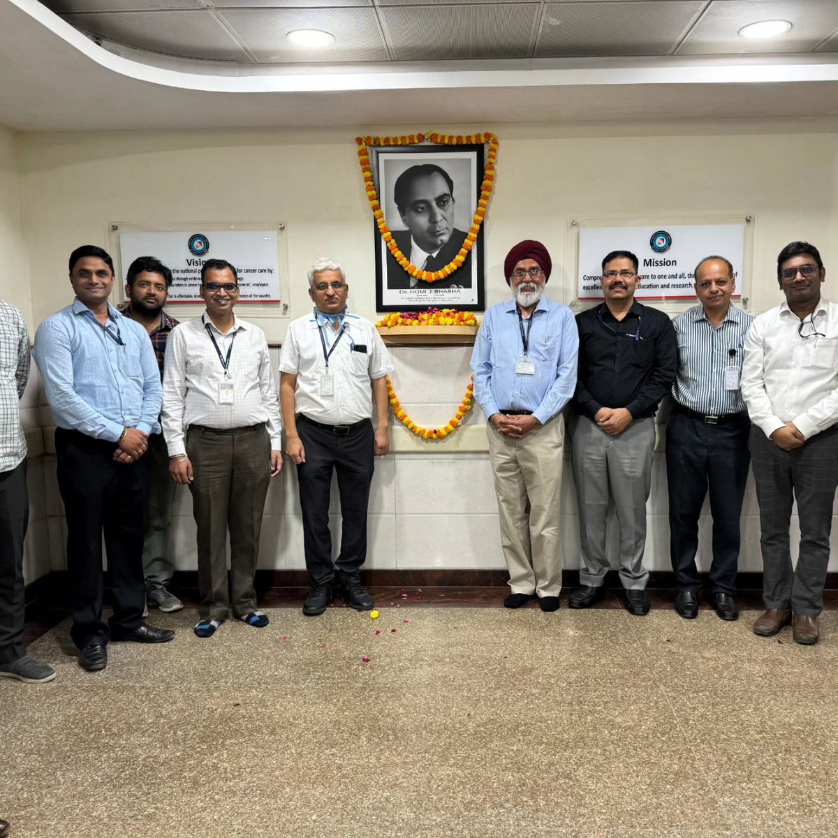 @TMC_Varanasi paid tribute to Dr Homi Jehangir Bhabha, the father of India's Nuclear Programme, on his 114th birth anniversary. The country will always be grateful to Dr. Bhabha ji for his step towards encouraging the scientific research in india.