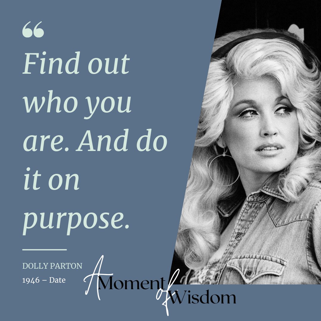 It's not always easy, & you won't always love what you find. Do it anyway.

#DollyParton
#SelfDiscovery
#PurposefulLiving
#KnowYourself
#PersonalGrowth
#LiveWithPurpose
#IdentityExploration
#EmbraceYourself
#SelfAwareness
#IntentionalLiving
#DiscoverYourPath
#BeYourselfOnPurpose