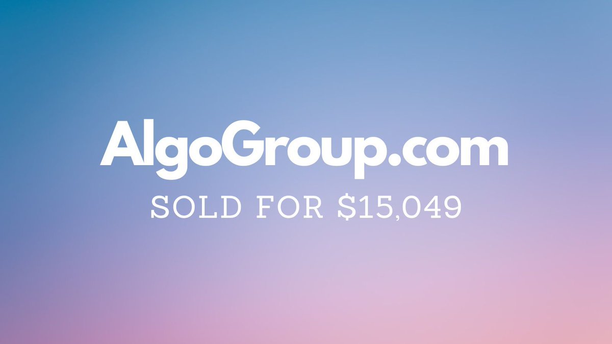 Yesterday saw $426k in domain name sales including:

$15,049 AlgoGroup․com
$11,688 TheHemp․com
$10,251 MMM․org
$3,445 HotPocket․com
$2,956 Wick․co

Full list 👉 namebio.com/blog/daily-mar…

#Domains