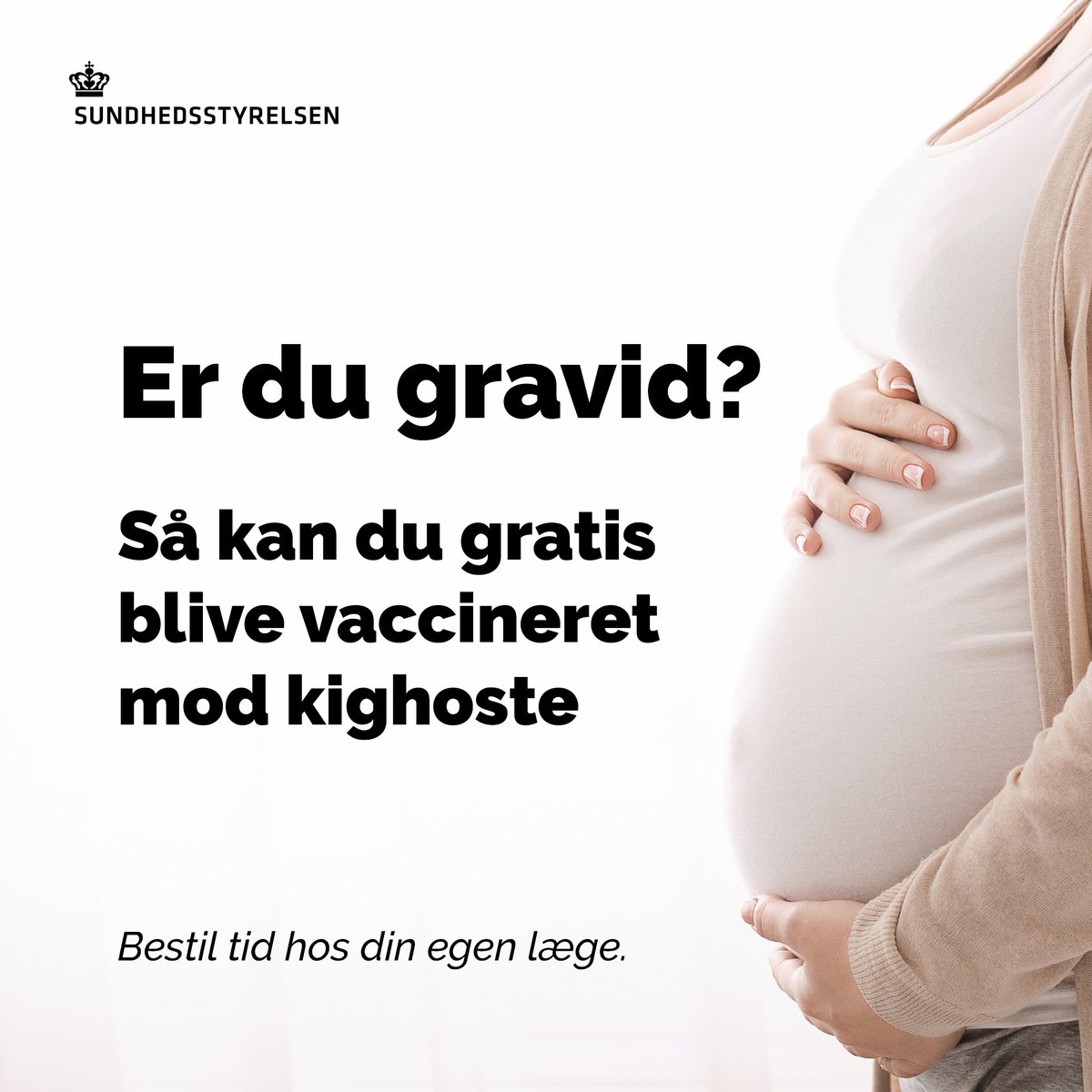 Lige nu er der et meget højt antal tilfælde af kighoste i Danmark, og det kan være alvorligt for uvaccinerede spædbørn. Vi anbefaler derfor, at gravide bliver vaccineret, og at spædbørn bliver vaccineret til tiden i børnevaccinationsprogrammet sst.dk/da/nyheder/202… #sundpol