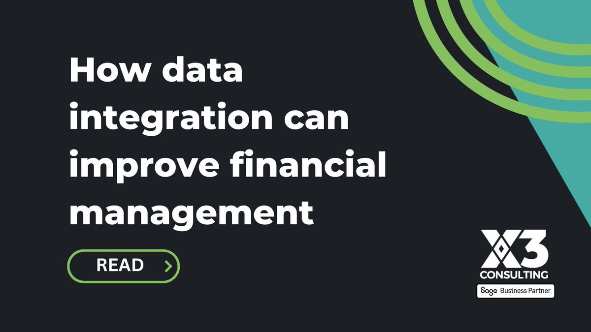 📈 Improve financial management with data integration 📈 
👀 When you have an accurate view of what’s going on today, you can use #AI and #analytics to project that data out and determine future needs and capacity. 
CLICK HERE READ MORE:
buff.ly/3Qv3kUq
#sageintacct