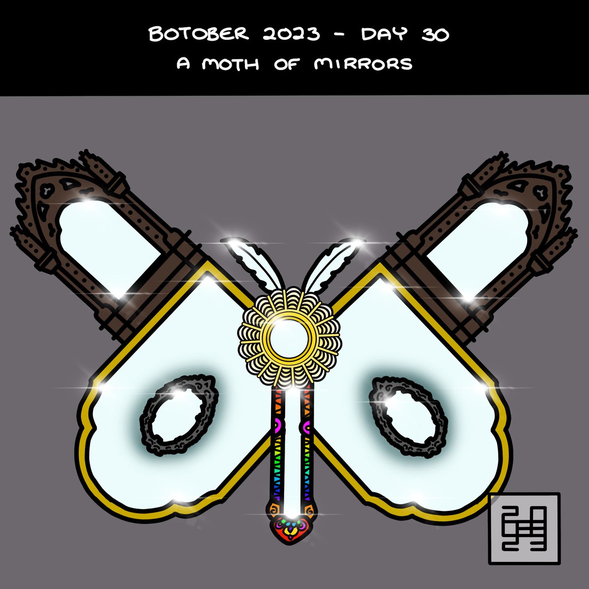 muckypup's tweet photo. Day 30 - A Moth Of Mirrors
#botober #botober2023 https://t.co/UM4jpO0p4V