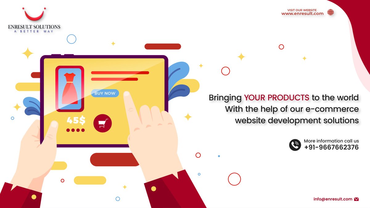 EnresultS's tweet image. Set up your ecommerce website at affordable price. Get a Live Demo with our Experts. Enhance User Experience, Increase Sales, and Drive Growth. Contact Us Today!

#ecommerce #ecomdev #ecomdevelopment #ecomwebsite #ecomwebdevelopment #ecomsolutions #ecommercebusiness #ecomapp