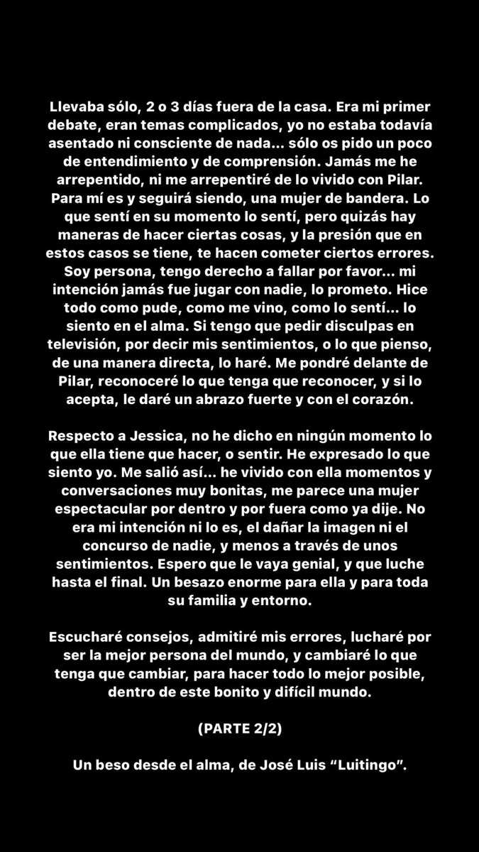 Luitingo's tweet image. Pido disculpas públicamente