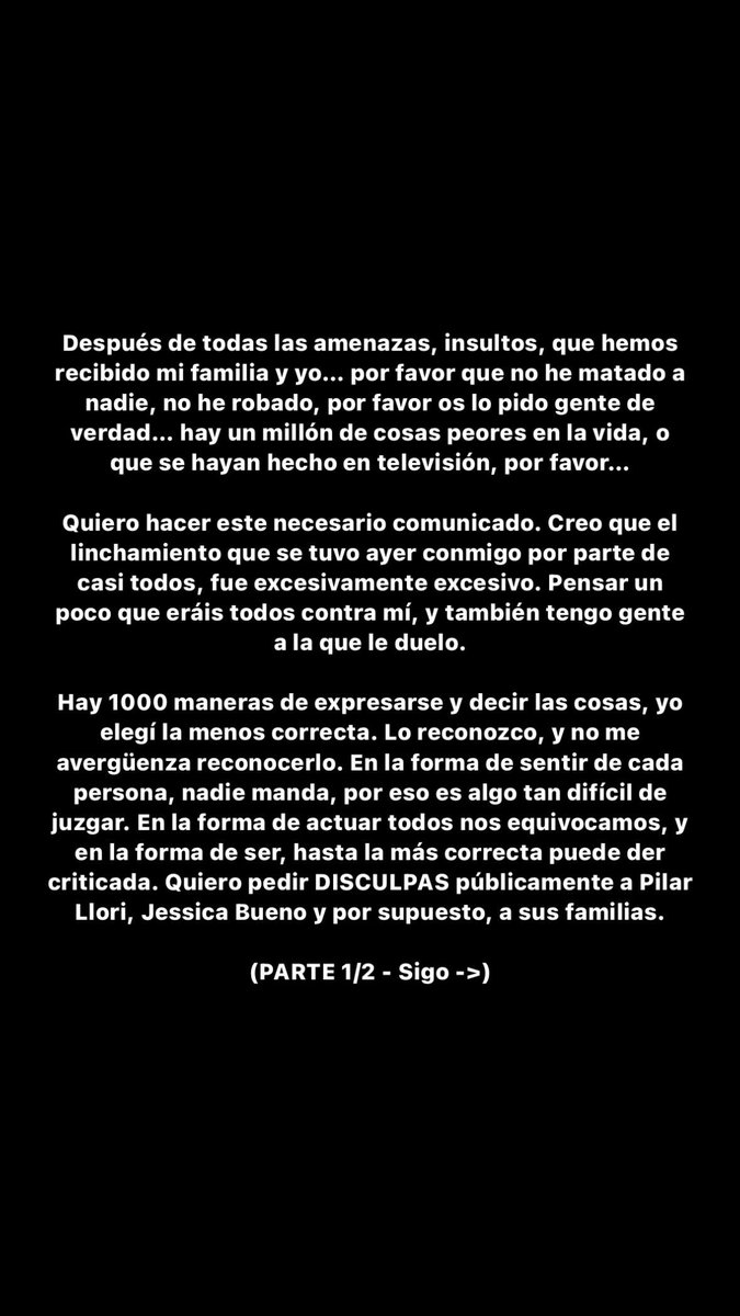 Luitingo's tweet image. Pido disculpas públicamente