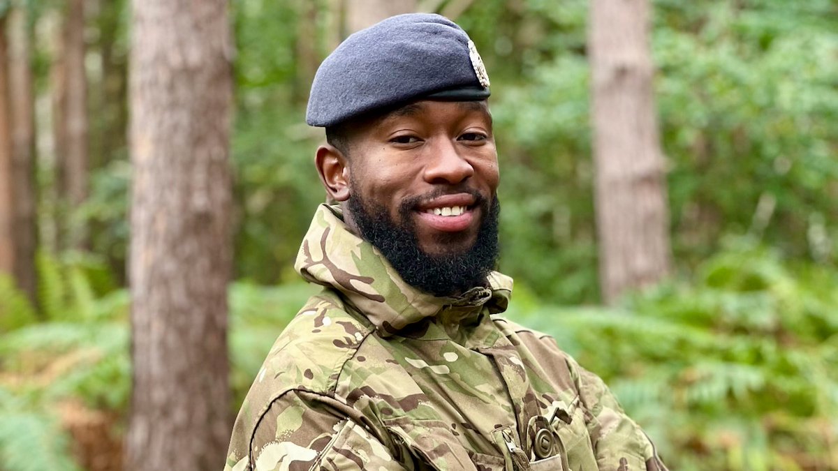 "Life can go by in a flash, but army life is a flash worth living" - LCpl Nekaa George.  

The <a href="/Proud_Sappers/">Corps of Royal Engineers</a> Searcher joined the Army from Trinidad and Tobago, inspired by his uncle's military service 🇹🇹 🇬🇧

Read more ⬇️
army.mod.uk/news-and-event…
