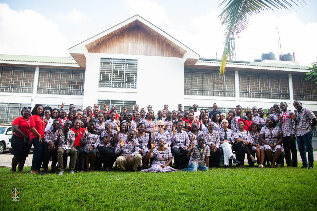 Our incredible team in one frame #KCCR #KNUST