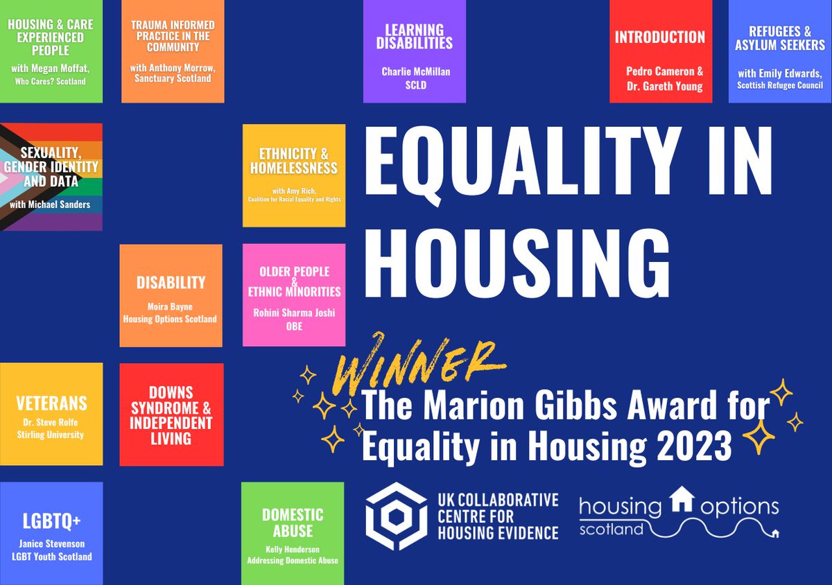 "The most important thing is for us to talk about it"

We are absolutely delighted to be the winner of the inaugural Marion Gibbs Award for Equality in Housing, alongside <a href="/housingevidence/">CaCHE</a>! ✨

As housing professionals, people are at the heart of what we do... (1/4)