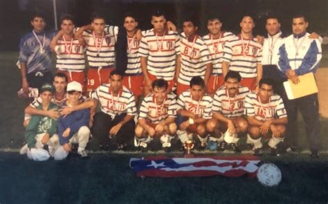 1993 Puerto Rican Mens National ⚽️Team @ Philadelphia PA for a friendly in preparation for Carribean Cup in which it reached final group stage finishing the year ranked 6th in the Carribean and 93rd in Fifa rankings .