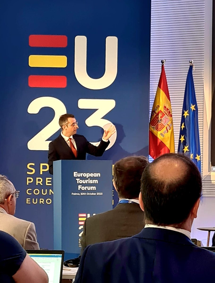 #EU2023ES #FET2023 Mesa 'Indicadores Sostenibilidad social en #Turismo' Filipe Batista <a href="/ComisionEuropea/">Comisión Europea en España</a> La herramienta UE Tourism Dashboard impulsada por #DGGrow permitirá acompañar la transición verde y digital y mejorar la resiliencia socioeconómica del turismo