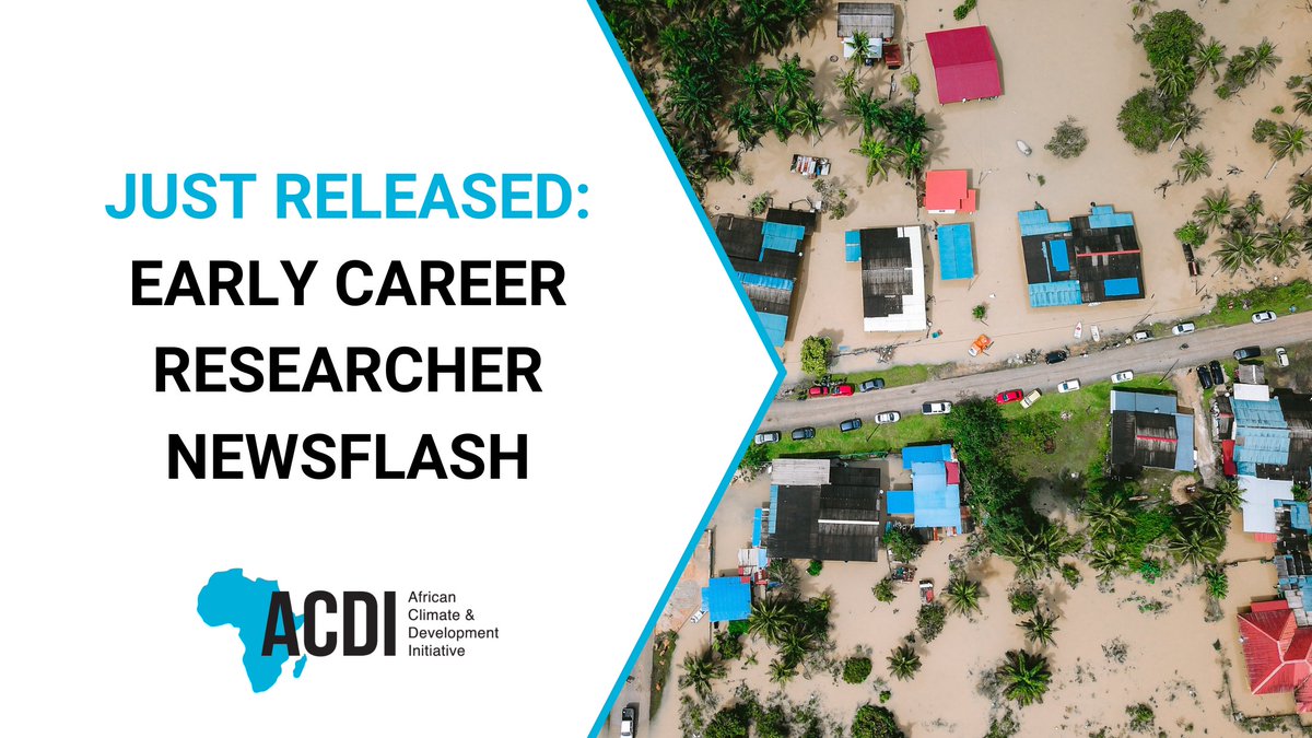 📢Read our latest #earlycareerresearcher newsflash for updates on ACDI news, details on #climate related opportunities and research! ➡️mailchi.mp/004c0395f979/m…