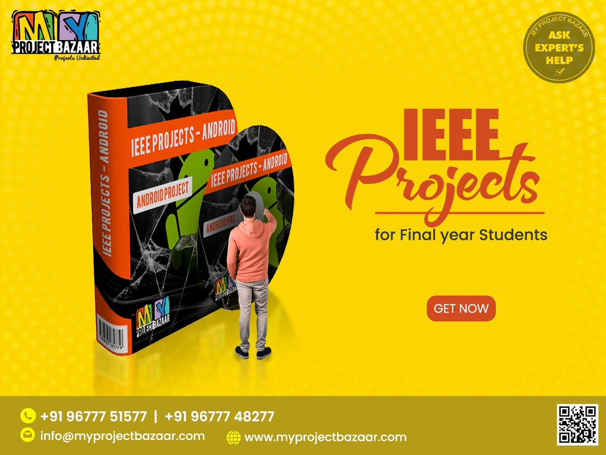 MyProjectBazaar's tweet image. IEEE Final Year Projects
#PowerElectronicsProjects #JavaProjects #Karnataka #Assam #ArunachalPradesh #maharashtra #AllDomains #php #PHPProjects #UttarPradesh #Blockchain #BlockChainProjects #DeepLearningProjects #Python #PHP #Matlab #VLSI #MyProjectBazaar #finalyearproject