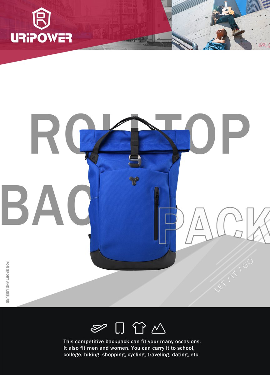2020uripower's tweet image. Introducing Uripower Rolltop Backpacks😘

💥Suitable for school, college, hiking, shopping, cycling, traveling, dating, etc.

Get more from here👉video.uripower.com/products-detai…
#schoolbag #backpack #rolltopbackpack #leisurebackpack #schoolbackpack #rucksack #bagmanufacturer