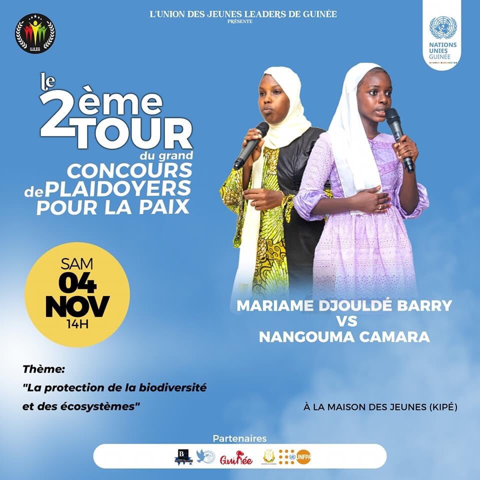 Forumguineen's tweet photo. A l’Affiche || La grande demi-finale 
Tous invités ce samedi pour vivre cette demi-finale qui s’annonce très serrée.
🎉Les jeunes prennent actions et plaident  en faveur la paix.
Lesquels iront en finale ?

Kipé , Samedi 04 Nov 
14h00

FGP2023
Nov https://t.co/rFMeQuuUEG