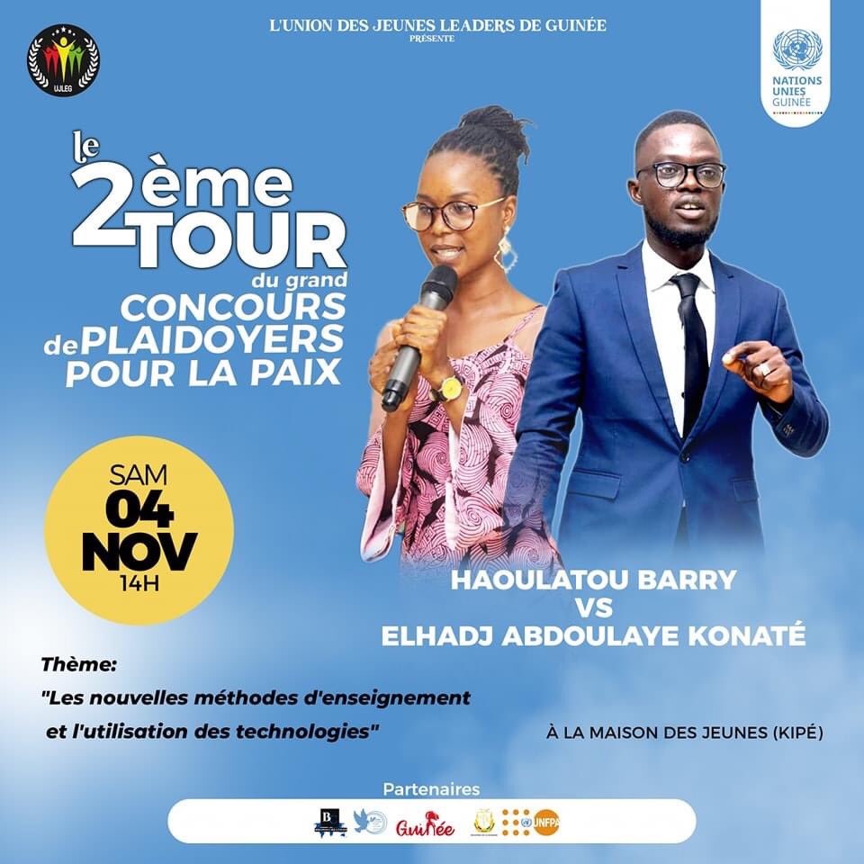 Forumguineen's tweet photo. A l’Affiche || La grande demi-finale 
Tous invités ce samedi pour vivre cette demi-finale qui s’annonce très serrée.
🎉Les jeunes prennent actions et plaident  en faveur la paix.
Lesquels iront en finale ?

Kipé , Samedi 04 Nov 
14h00

FGP2023
Nov https://t.co/rFMeQuuUEG