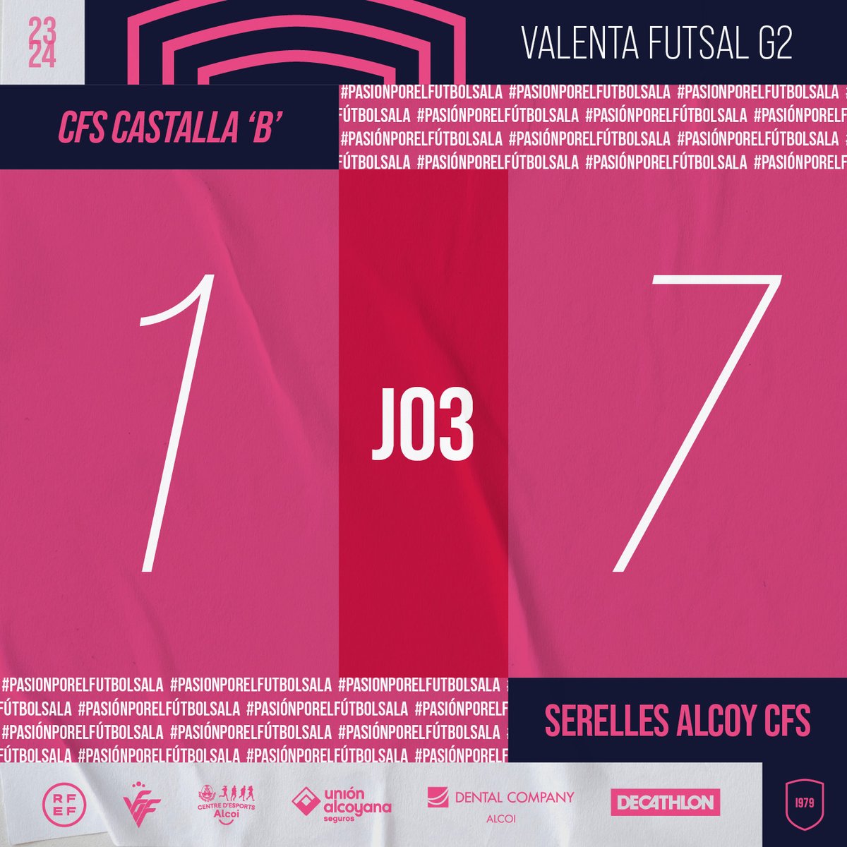 ✊ Valenta &gt; Partido de debut muuuuuuuy serio de las chicas 👌👏 . Seguimos currando juntas 💪🔜

#PasiónPorElFútbolSala