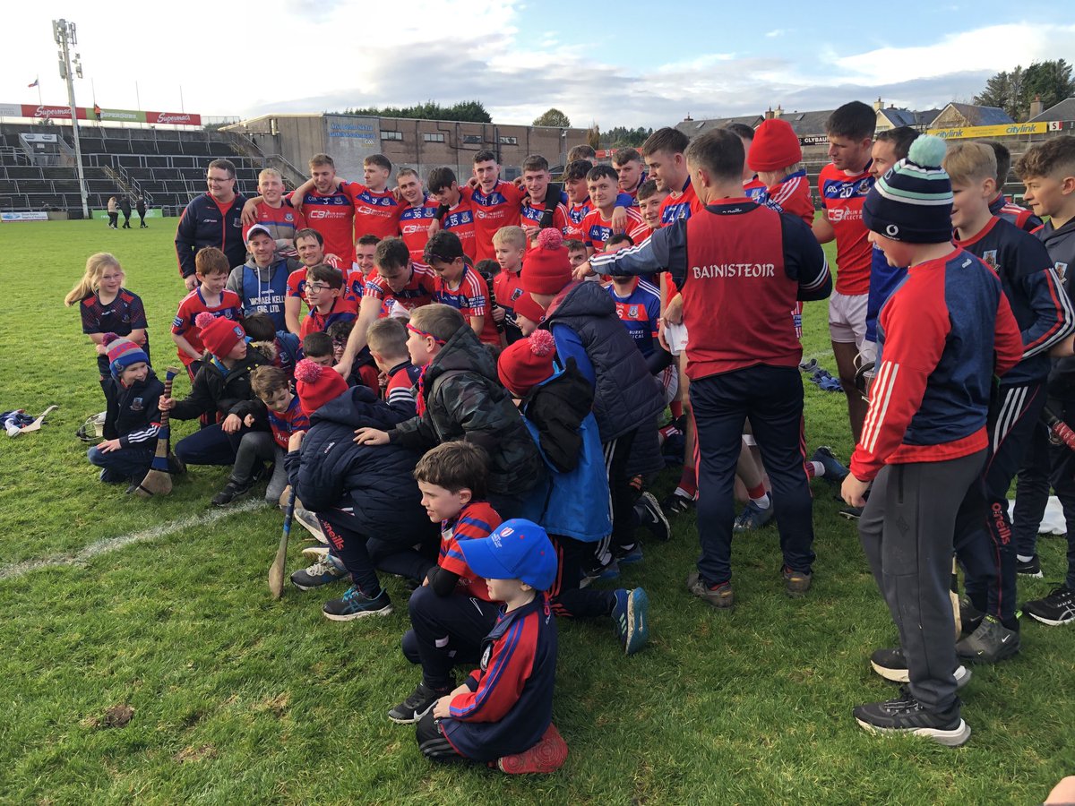 Pictured are the St Thomas’ players to win the 2033 Galway SHC title while at the back are the team who completed the six-in-a-row in 2023!