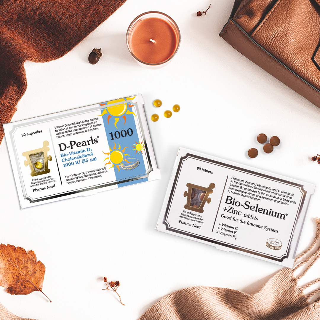 It's that time of the year again when our immune system needs a bit more care than usual!❄️

Why not try out this immune-supporting combination -> D Pearls and Bio-Selenium+Zinc.🤧

Support your immune system this Autumn/Winter at pharmanord.co.uk/all-products

#vitamind #immunesupport