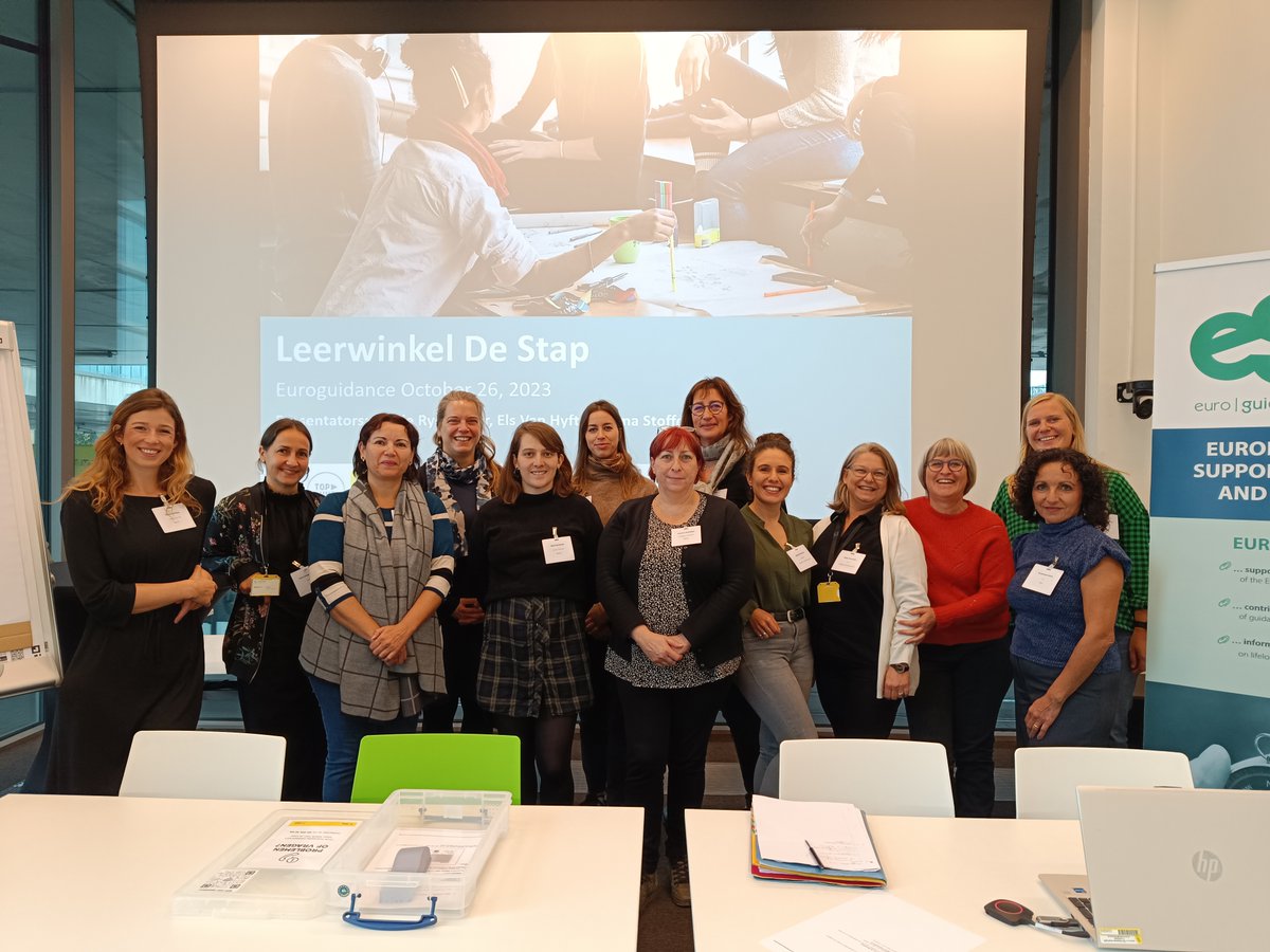 euroguidanceFL's tweet photo. Impression of a succesful #Euroguidance study visit on inclusive guidance in #Belgium. 
Huge thanks to everyone involved for your contributions, openness to learn and exchange! @onderwijs_Vl @SIHO_Tweets @StapGent @UGENT #GTB @vdab_be #BruxellesFormation @CDM_Brussels @EPOSvzw https://t.co/glQYX9yW4N