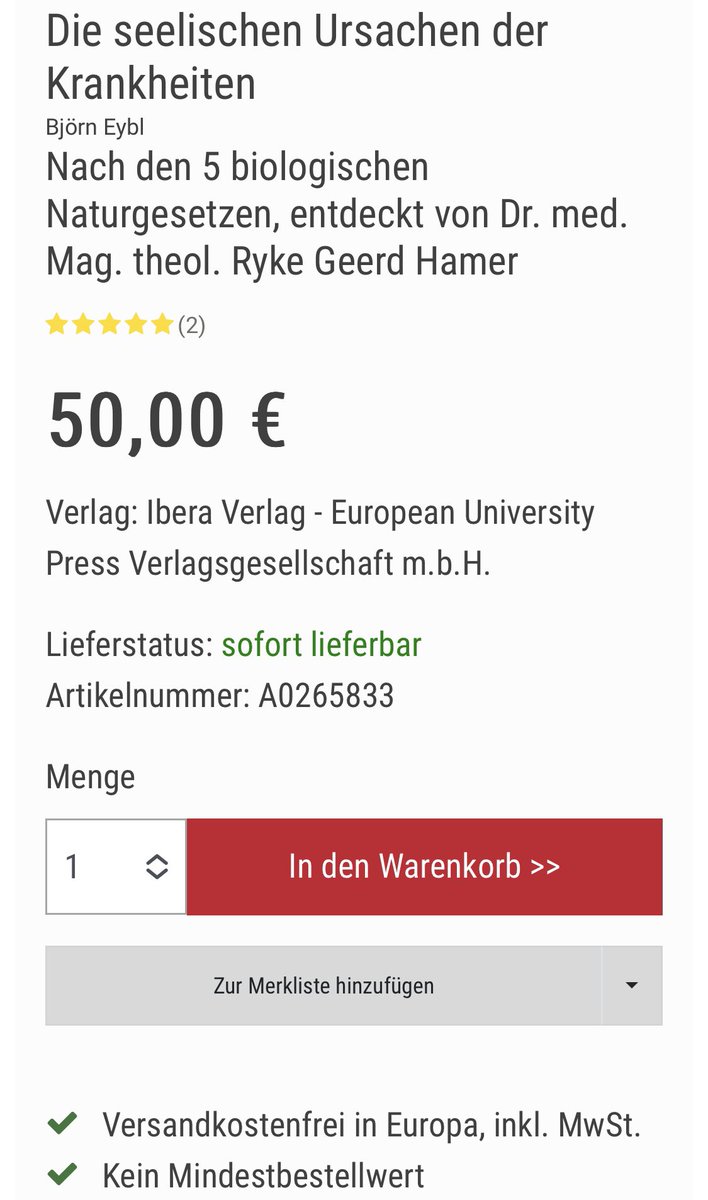 _welpenmetzger's tweet photo. Auch #Haintz möchte an Not und Elend mitverdienen und nimmt ganz bewusst den Tod verzweifelter Menschen in Kauf, in dem er gezielt #Quacksalberei und #Kurpfuscherei propagiert. 50€ für die gequirlte #5BNG #GNM💩 ist durch so eine Bewerbung quasi ein Must-Have Schnäppchen.
🤷🤢 https://t.co/c1QoFg7qm0