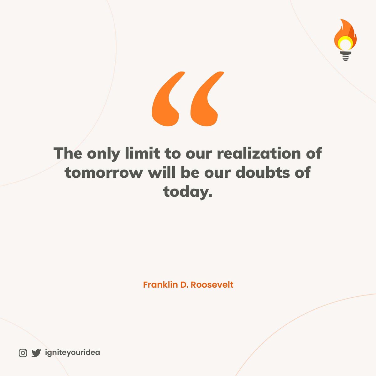 Stop doubting start acting

#igniteinitiative #Entrepreneur #entrepreneurship