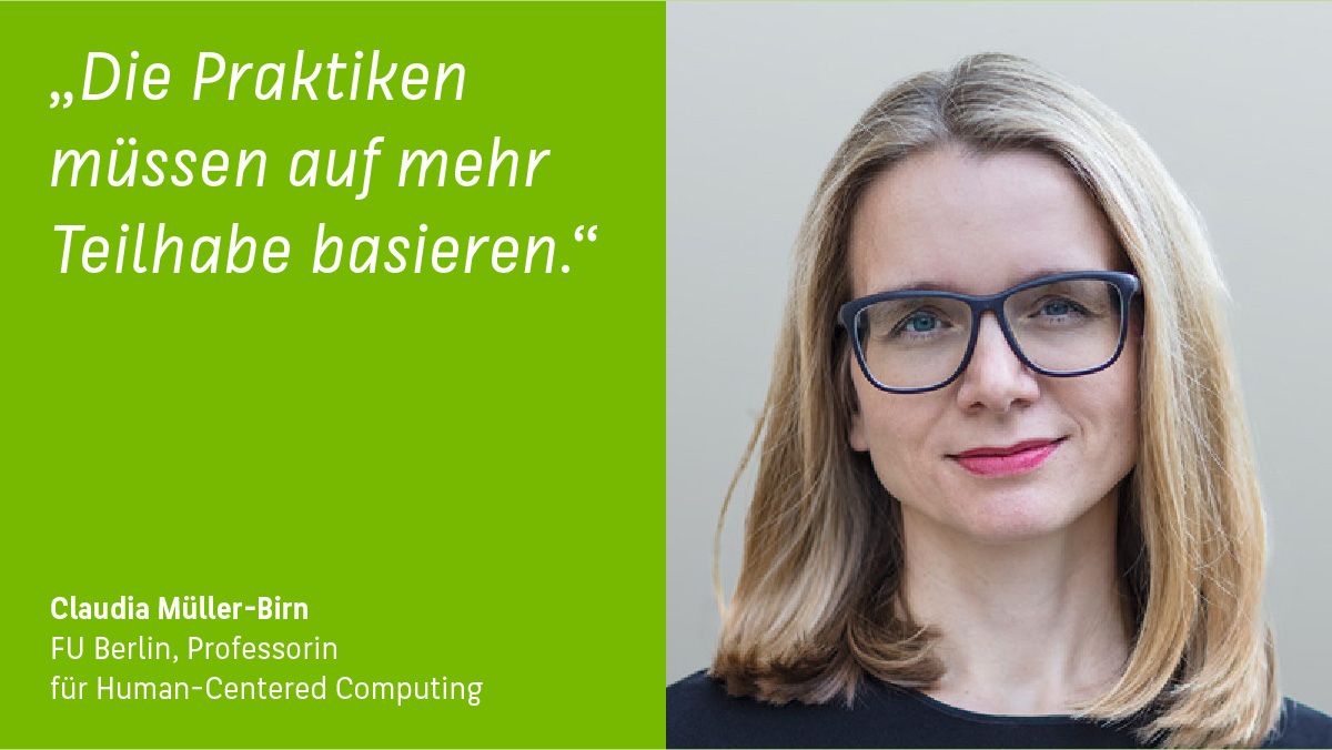 Beim Umgang mit #Daten werde ein ethischer und inklusiver Ansatz gebraucht, sagt Prof. Dr. Müller-Birn @clmbirn. Sie plädiert dafür, Quellen, Methoden &amp; Annahmen von Datenpraktiken kritisch zu hinterfragen. Diskutieren Sie mit bei der #BerlinScienceWeek: t1p.de/im6kw