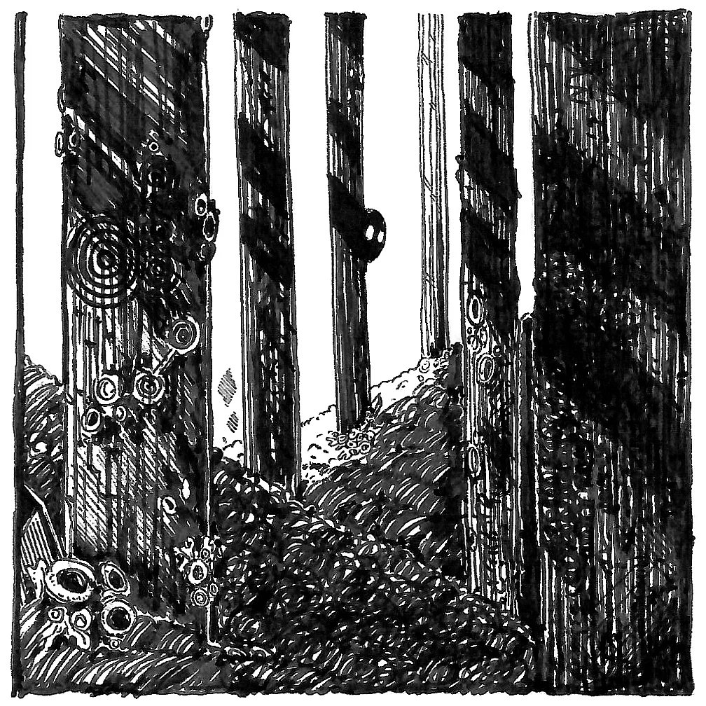 pufutama's tweet photo. GM 🌿🌻🌿
#inktober day 25: Dangerous

#dangerous #forest #organic #drawing #inktober2023 #inktober2023dangerous #inktober2023day25 https://t.co/HoGdA3KIqH