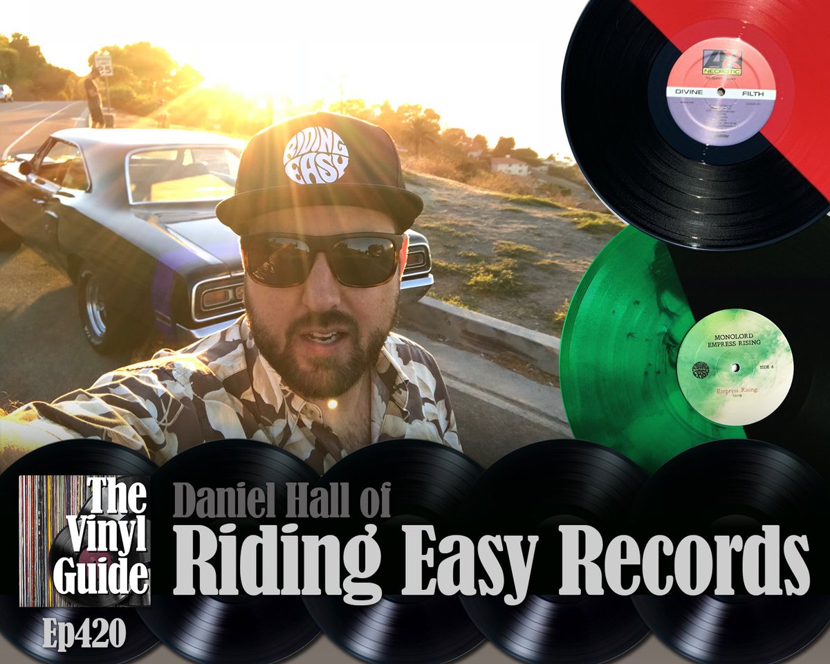 Ep420 w Daniel of @EasyRiderRecord talking #vinyl, collectible #vinylrecords, Brown Acid series, #420 & more. Listen to the #podcast here: thevinylguide.com/episodes/ep420…