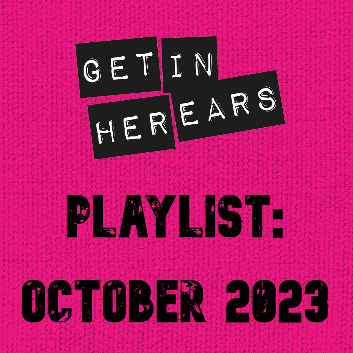 Just in time... 🔊 Here's our October #NewMusic Playlist! 🔊 Ft. tracks by @genntheband, 070 Shake, @Coolgirl_music, @echojulietdj, @JanetteKing, Rubie, Caleb Nichols, @merexband, @frantowndeli, Coco, @mapleglider, Sheherazaad & more! 🎶 Link here: getinherears.com/2023/10/30/pla…