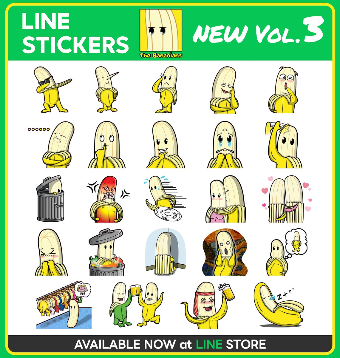 JKHutt_B's tweet photo. "The Bananians" Line Stickers &amp; Line Theme

Available Now at Line Store

"The Bananians" Line Stickers
https://t.co/C1zD2FUkAz

"The Bananians" Line Theme
https://t.co/SQx0oCtudl

#thebananians #LineStickers #LineSticker #StickersLine #StickerLine #ไลน์สติ๊กเกอร์ #สติ๊กเกอร์ไลน์ https://t.co/iVMyi2Yqo9