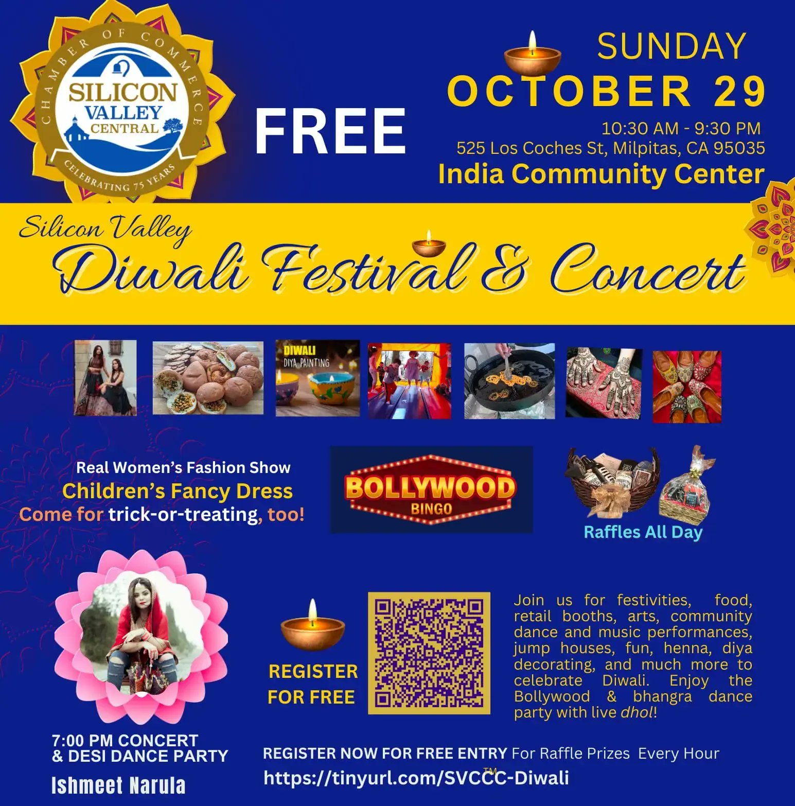 indicanews.com on X: Silicon Valley Diwali Festival & Bollywood  Concert Dance Party (10/29) Register for FREE here =>   #diwali #siliconvalley #diwali2023 #DiwaliFestival  Invite you and your family to celebrate Silicon Valley