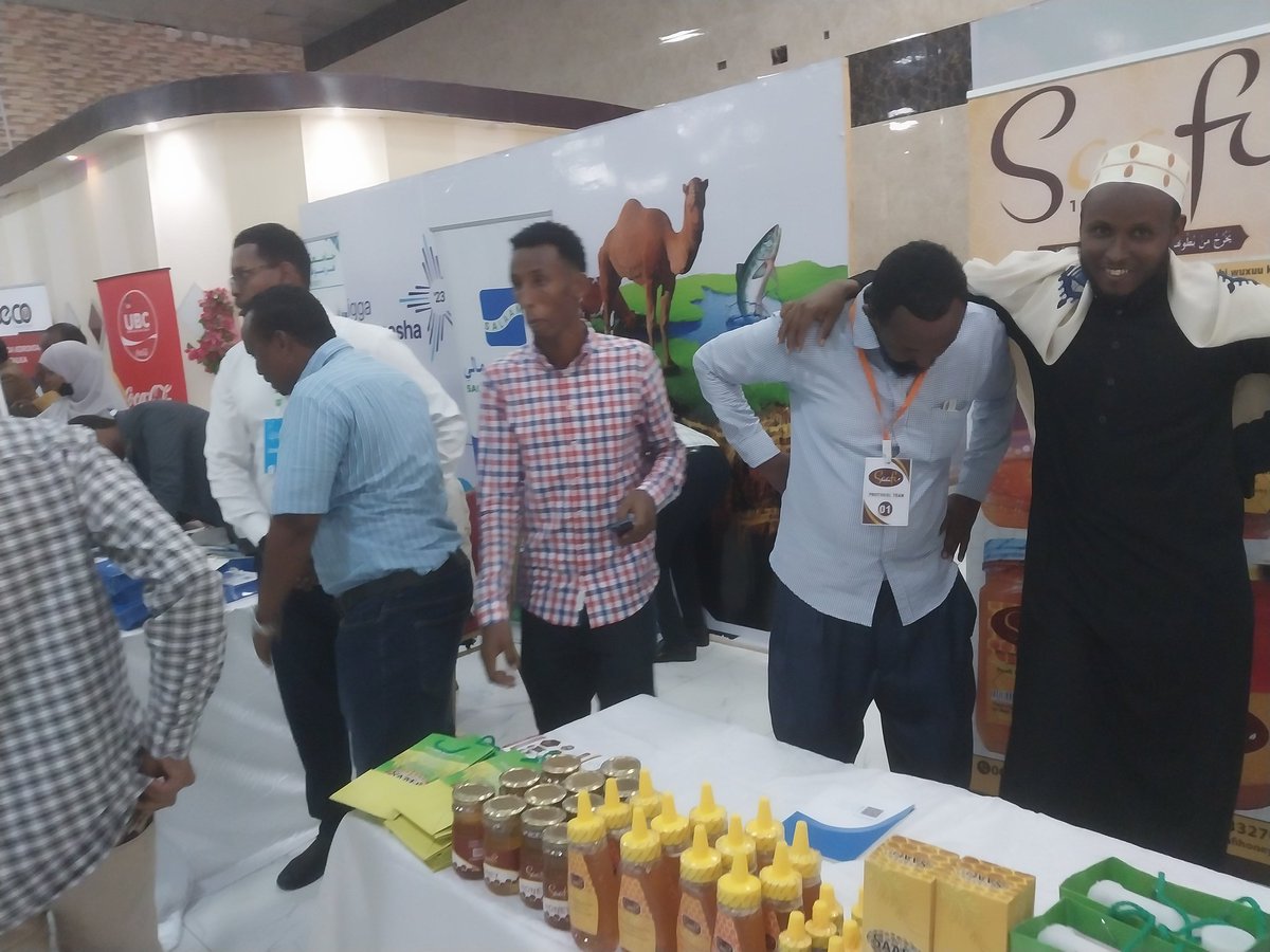 Nuros9Solutions's tweet photo. Muryaale Farmers,  supported by @IOM_Somalia and members of UQIB Somali Coops,  and N9S jointly participate in the Som. Producers' Exhibition sponsored by Hormuud Foundation in Mogadishu. TODAY! Lot of challenges to overcome on the way to full food security, but much optimism! https://t.co/JWHRHgdbaU