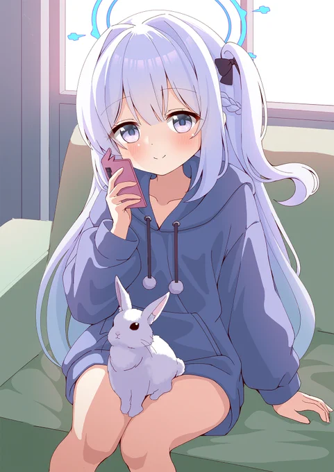 私服ミヤコとぴょんこ #ブルアカ 100日チャレンジ Day 64