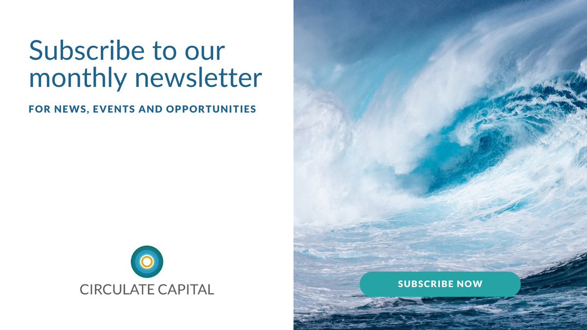 CirculateCap's tweet image. Subscribe to Circulate Capital’s newsletter for a monthly digest of our latest activities, and stay in the loop with the latest discussions and developments in the circular economy: bit.ly/45RbHhl
