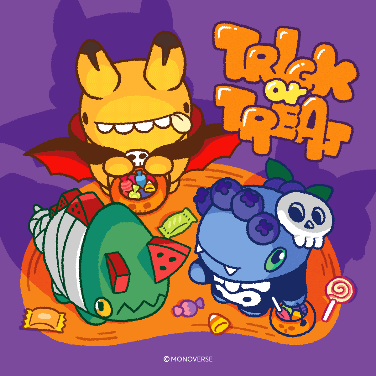 FruttiDino's tweet photo. ๐Ready for a #spooky good time?๐
Our mischievous #Banacus, #Waterus & #Berryura are all set for some Trick-or-treat fun! ๐ฆ๐ป
Don't miss out on the Halloween thrills!
#TrickorTreat #Halloween #FruttiDino #HappyHalloween2023 #SpookyDino https://t.co/1zPlXerW3s