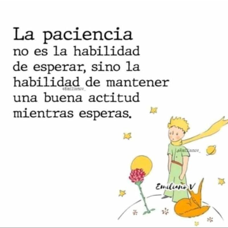 'La #paciencia no es la habilidad de esperar, sino la habilidad de mantener una buena #actitud mientras esperas.' 😉 #BuenosDías #BonDia #GoodMorning