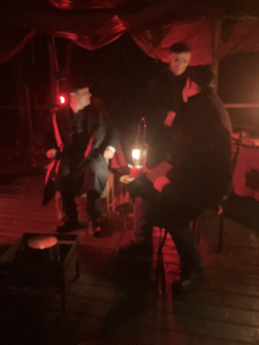 Not the best photo but does conjure up magic of the scene <a href="/FourthReserve/">Fourth Reserve</a> last night where we were treated to a beautiful reading of The Signalman by Charles Dickens in the same place that a Signal Box was located alongside the railway line-Thank you to all involved 👏