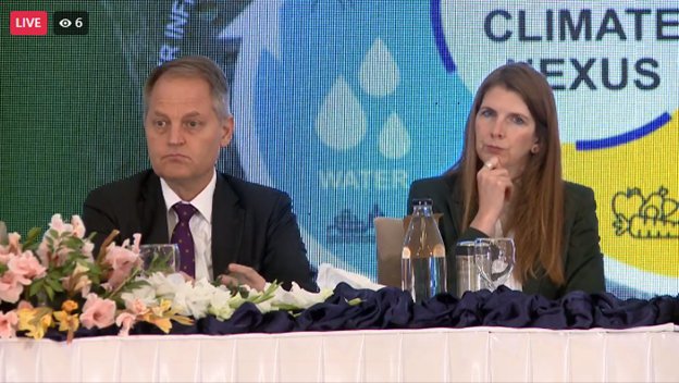 VOMGlobal's tweet photo. Pakistan translated its climate commitment into national policies, Amb Denny

@IWMI_Pakistan @HennyFdeVries
@maciejpisarski
#PreCop @UKaidDirect @DMSmifffy @USAID_Pakistan @drmohsinhafeez @ndmapk @IWMI_ @JaneMarriottUK @PLinPakistan @Asian_Telegraph https://t.co/llfIxzqbnN