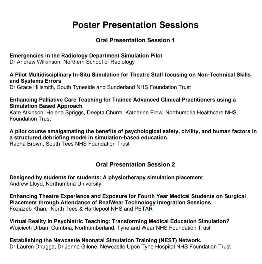 We are pleased to announce the North East Simulation Conference 23: Reducing Harm Through Interprofessional Education and Collaborative Practice. There is a focus on patient safety, civility, and the role of education teams. register here: healtheducationyh.onlinesurveys.ac.uk/save-the-date-…