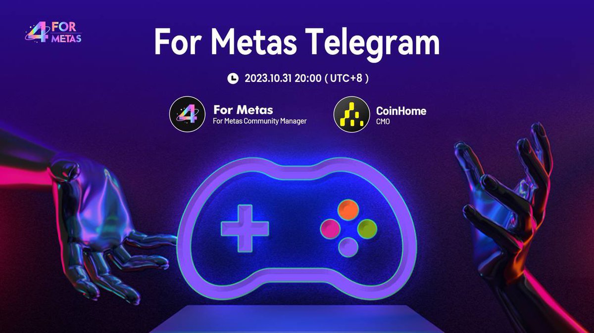 CoinHomePro's tweet photo. 🔥#CoinHome AMA Is Coming 🔥
Join us for #CoinHome x #ForMetas(@4metas) #AMA!
🗓️Mark your calendars: Oct 31st, 2023, at 8PM UTC+8.
📍Join us 👉 https://t.co/QopccNY48s for an insightful discussion with the team!
Don’t miss out!
#crypto #blockchain #AMA https://t.co/tyMOOHI3Bt