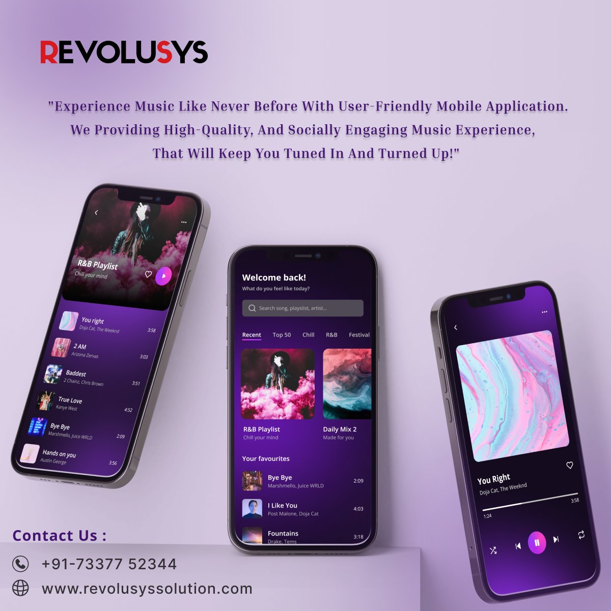 RevoluSysCo's tweet image. 🎵 Turn Your Musical Vision into a Stunning App!📱

Are you passionate about music and dreaming of your own app? Look no further! At Revolusys Solutions, we&apos;re experts in crafting personalized, user-centric music apps.
 
#MusicAppDevelopment #CustomApps #MusicTech #revolusys