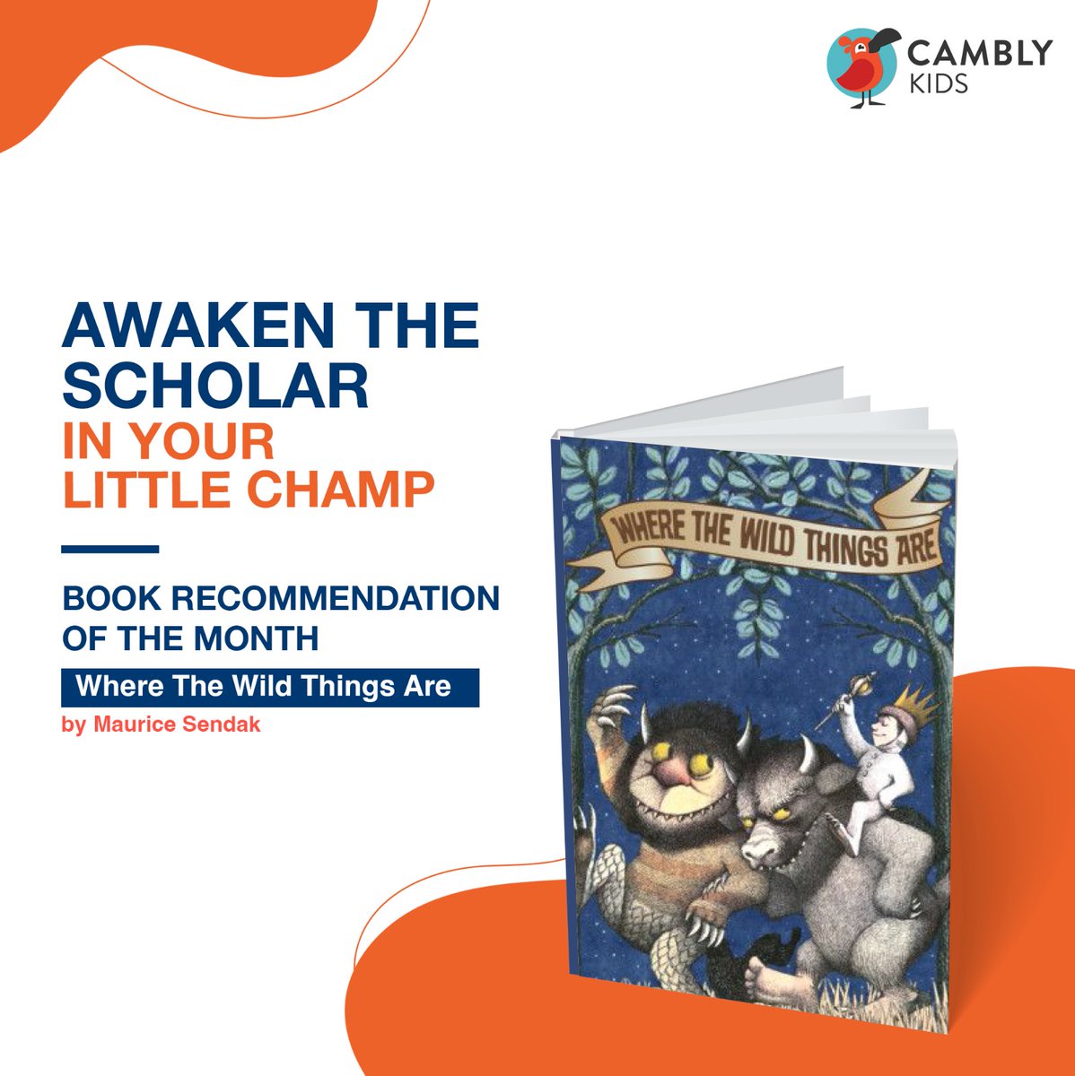 A timeless masterpiece! ​

​Where The Wild Things Are is a one of its kind book that teaches 'How to make kids aware of the dark, daring, wild thing is not bad at all, but we need to cautious'.

#Cambly #CamblyKids #BookRecommendations #ReadMoreLearnMore #LearnEnglish