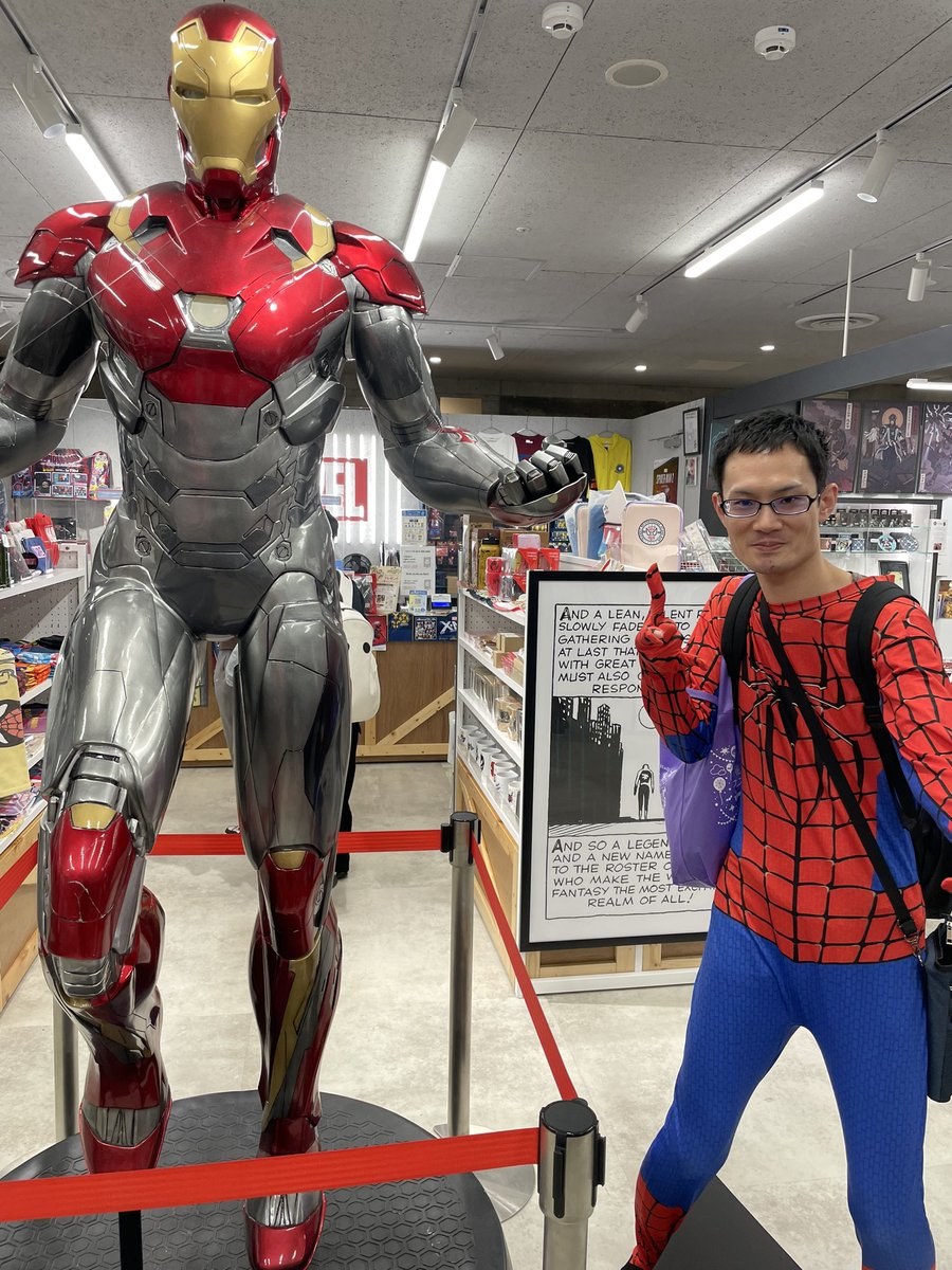 horiuchiahoaho's tweet photo. アイアンマンことスタークさんと!
店員さんにとって頂きました。
ありがとうございました。素敵なスパイディになります!
掲載許可済です。
#池ハロ2023 #marvelstore #マーベル #マーベルストア #池ハロ #池袋ハロウィン #池袋ハロウィン2023 https://t.co/8LitQyMku8