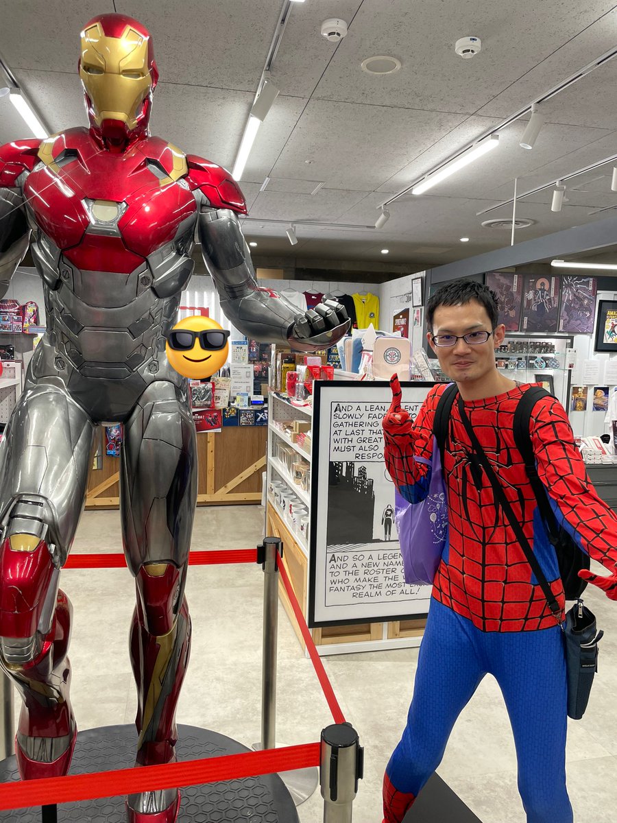horiuchiahoaho's tweet photo. アイアンマンことスタークさんと!
店員さんにとって頂きました。
ありがとうございました。素敵なスパイディになります!
掲載許可済です。
#池ハロ2023 #marvelstore #マーベル #マーベルストア #池ハロ #池袋ハロウィン #池袋ハロウィン2023 https://t.co/8LitQyMku8